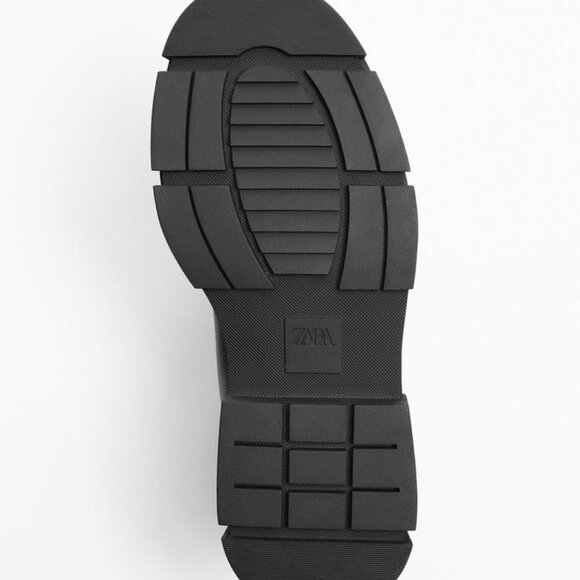 Zara Front Zip Chunky Ankle Boots